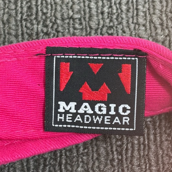 Winter Park Florida Visor Womens OSFM Pink Adjustable Strapback Magic Headwear - Picture 12 of 13